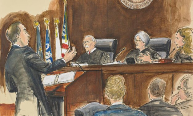 JUICIO TRUMP: SOLO POR MEDIO DE DIBUJOS SE PUEDE CONOCER LO QUE PASA DENTRO DE LA SALA DEL TRIBUNAL