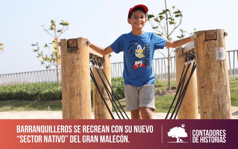 Barranquilleros se recrean con su nuevo «Sector Nativo» del Gran Malecón.