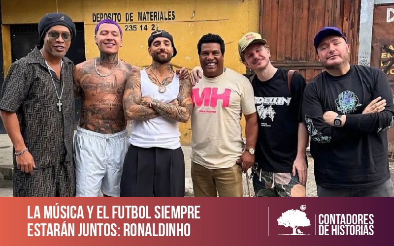 El Futbol y la Música siempre estarán juntos: Ronaldinho