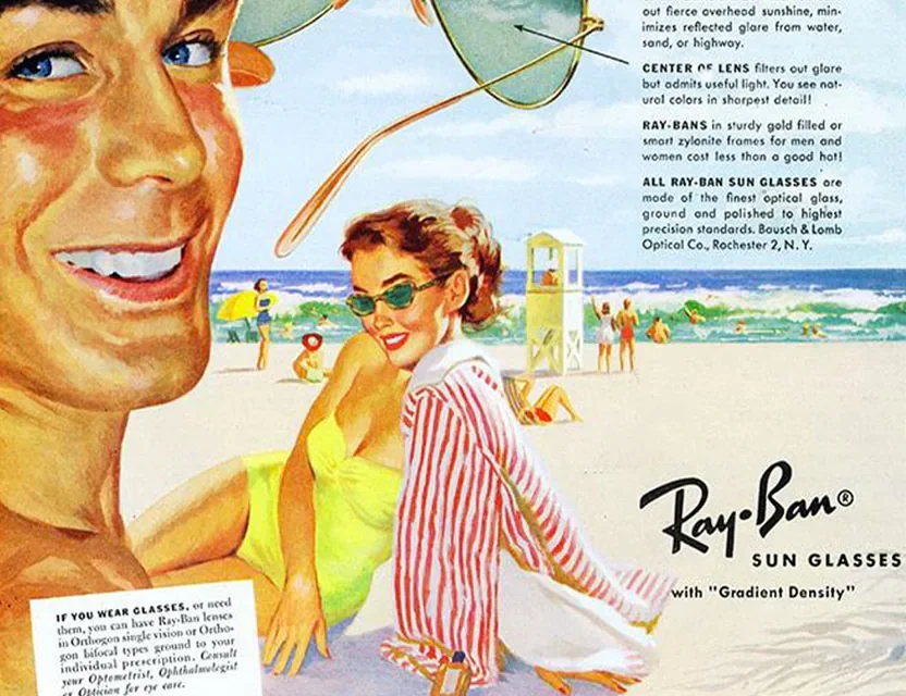 RAY BAN: SU CONEXIÓN ENTRE LA GUERRA Y LA MODA.