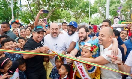 EN EL BARRIO “LA UNIÓN” SE HIZO LA FUERZA, CON EL NUEVO PARQUE QUE INAUGURÓ EL ALCALDE ALEX CHAR.