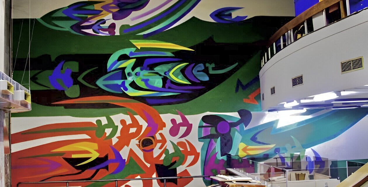 ALCALDE CHAR SUPERVISÓ LLEGADA AL MAMB DEL MURAL DE OBREGÓN LAS COSAS DEL AIRE.