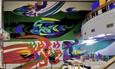 ALCALDE CHAR SUPERVISÓ LLEGADA AL MAMB DEL MURAL DE OBREGÓN LAS COSAS DEL AIRE.