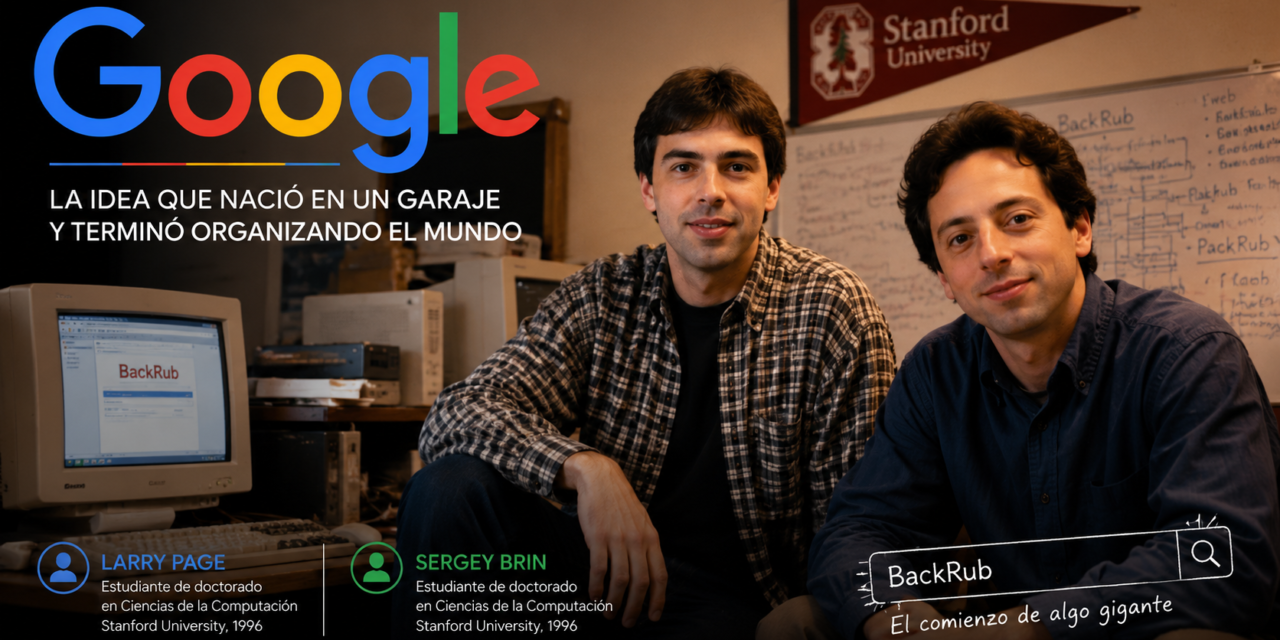 GOOGLE: LA IDEA QUE NACIÓ EN UN GARAJE Y TERMINÓ ORGANIZANDO EL MUNDO.