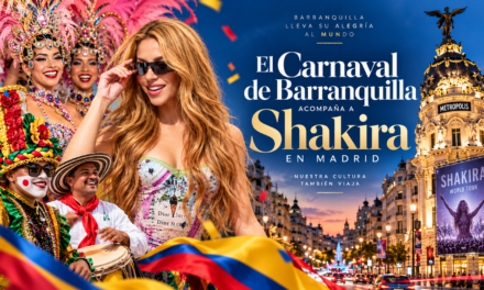 EL CARNAVAL DE BARRANQUILLA ATERRIZÓ EN MADRID Y SE PREPARA PARA BAILAR CON SHAKIRA
